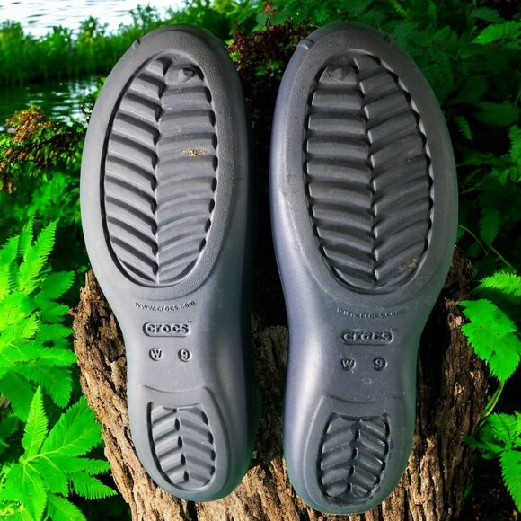 Crocs Balllet Flats Women's Size 9 Blue Slip On Comfort Shoes 11705 - Picture 7 of 8